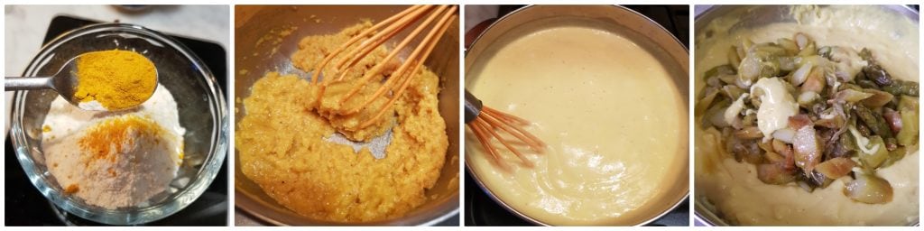 lasagne aus dem Ofen mit Spargel und Béchamel