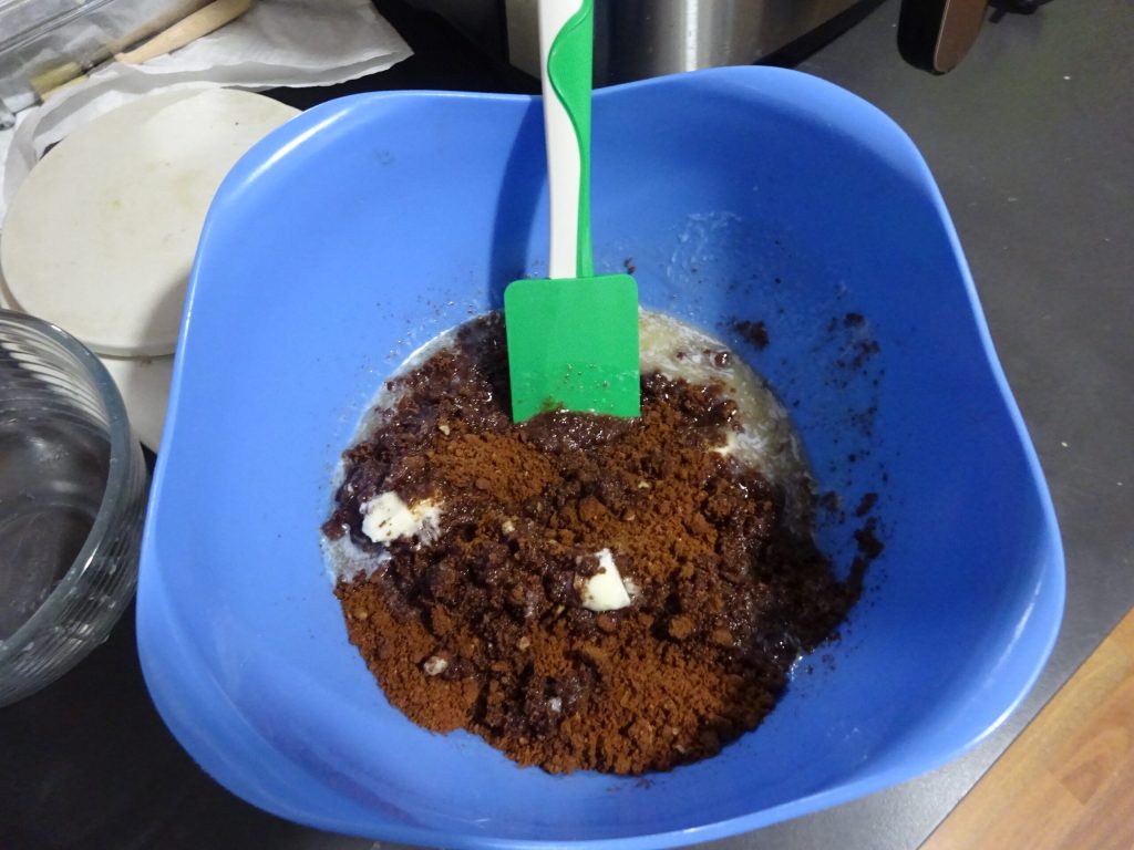 Gekochter Zitronenkäsekuchen