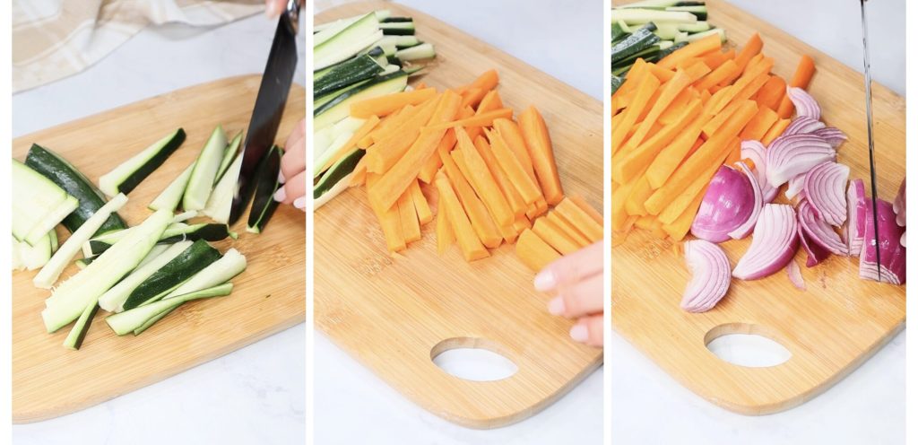 koreanische Gemüsepfannkuchen in der Heißluftfritteuse