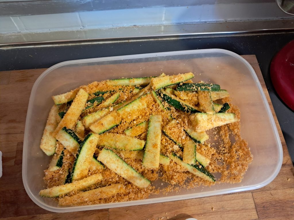 Knusprige Zucchini in der Heißluftfritteuse