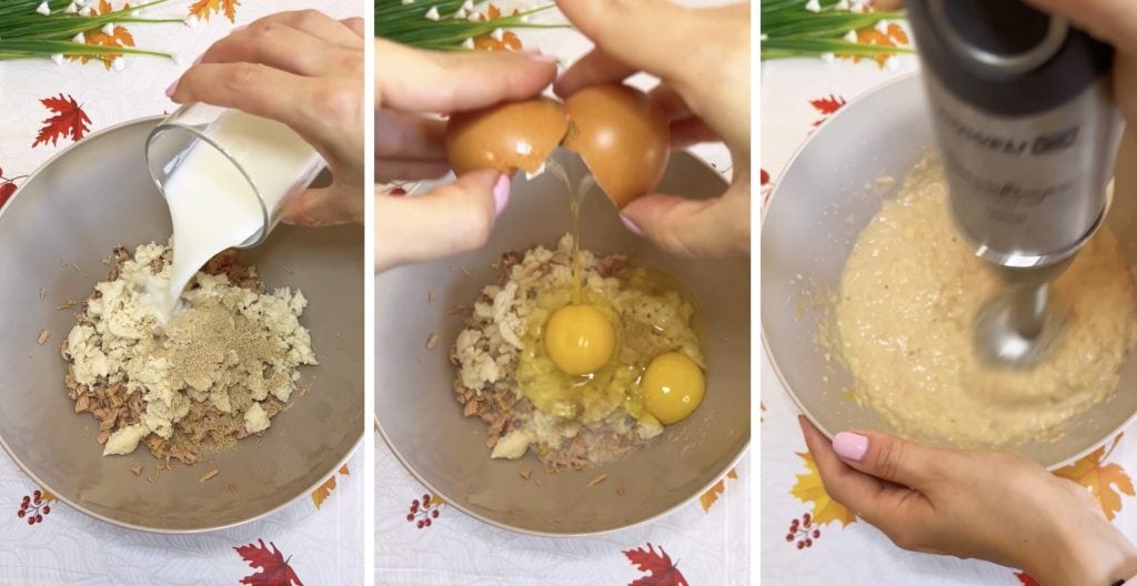 Weiche Thunfischfrikadellen in der Heißluftfritteuse