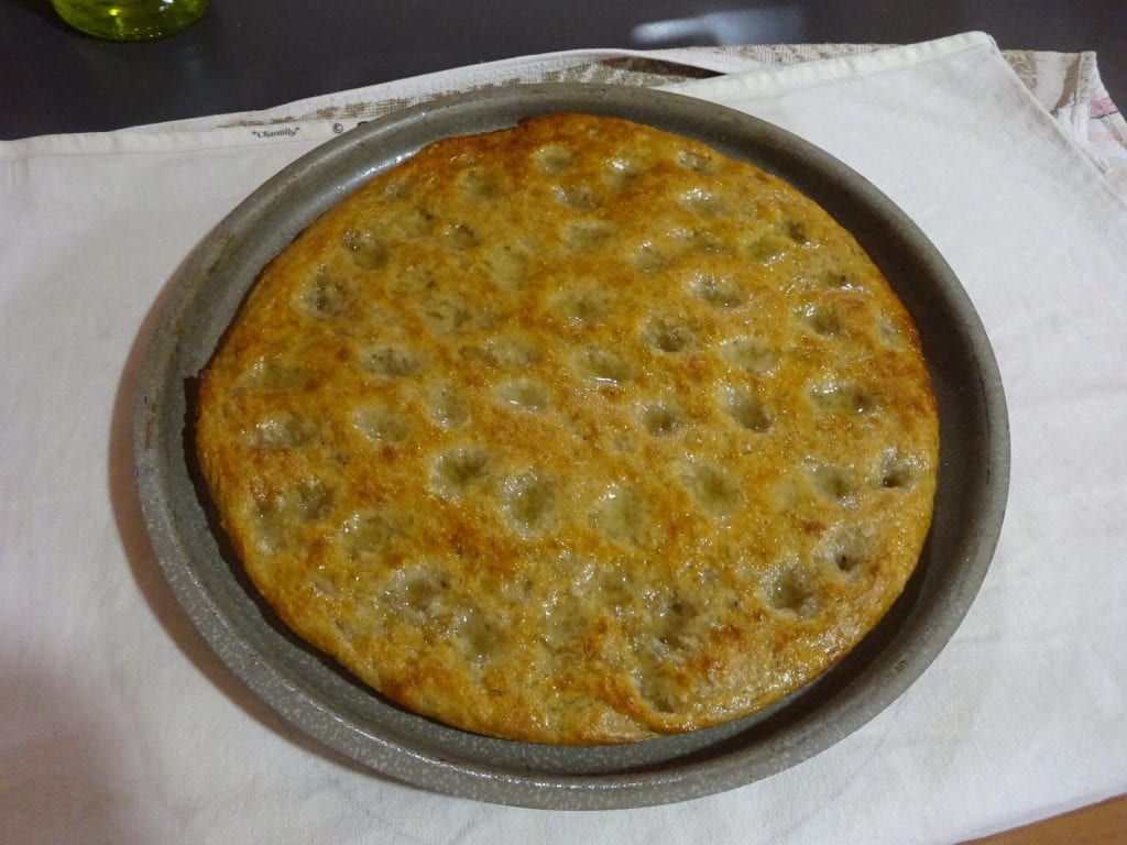 Focaccia mit gemischtem Gemüse