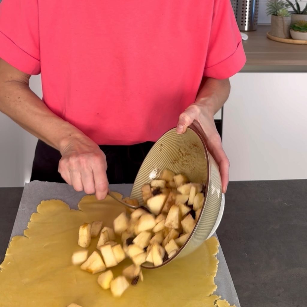 Apfelstrudel mit Mürbeteig