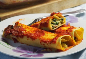 Cannelloni Ricotta und Mangold