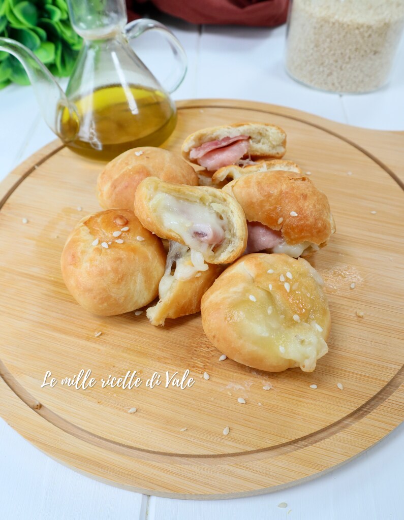 Schinken-Mozzarella-Bomboloni ohne Teig