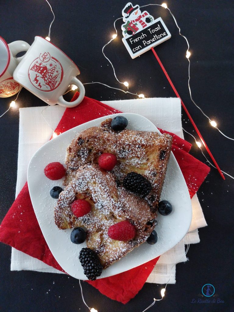 Dessert mit recyceltem Panettone