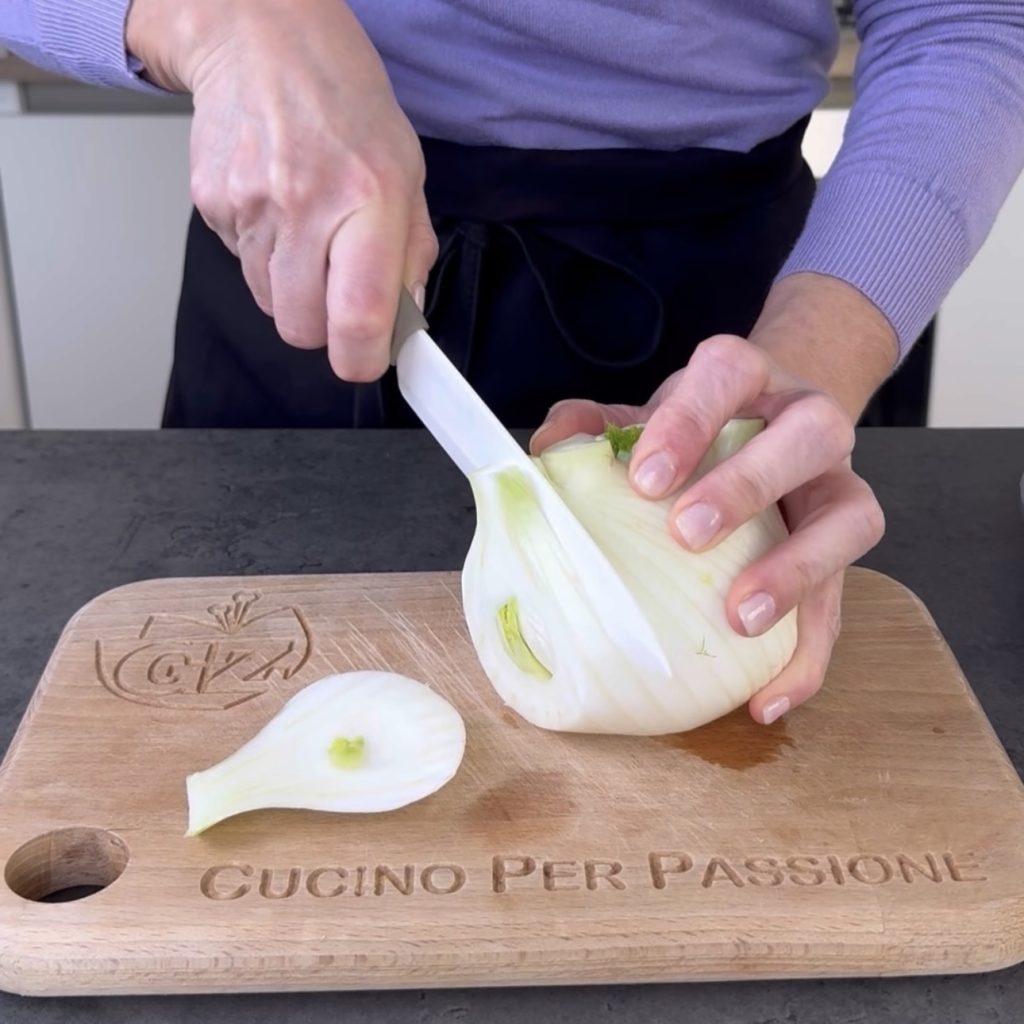 Gebackener Fenchel mit Tomaten, Oliven und Kapern