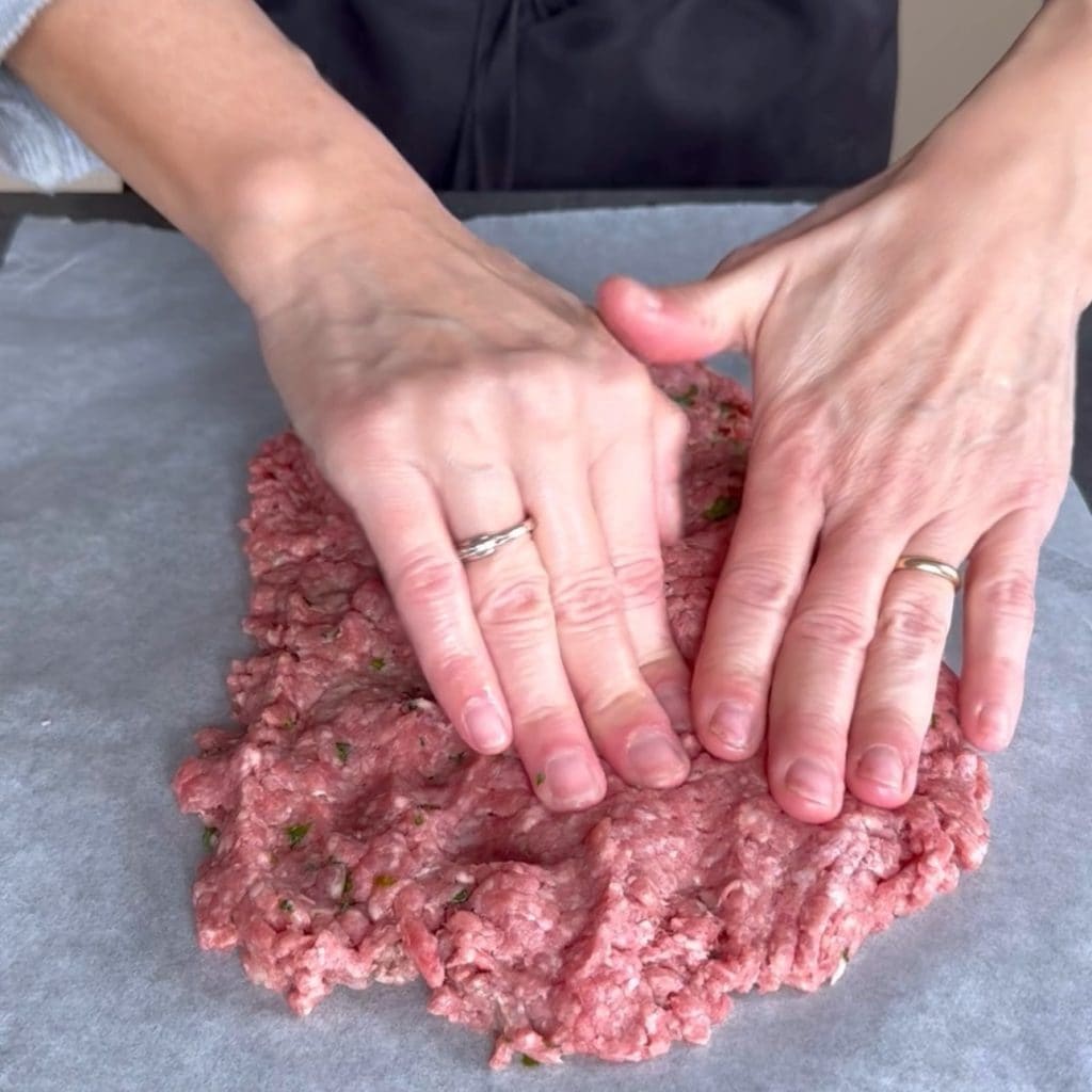 Gefüllte Hackfleisch-Rädchen