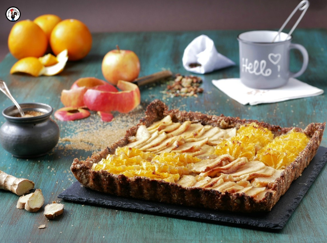 Glutenfreier Orangen- und Apfelkuchen – Teig mit Getreide und Hülsenfrüchten