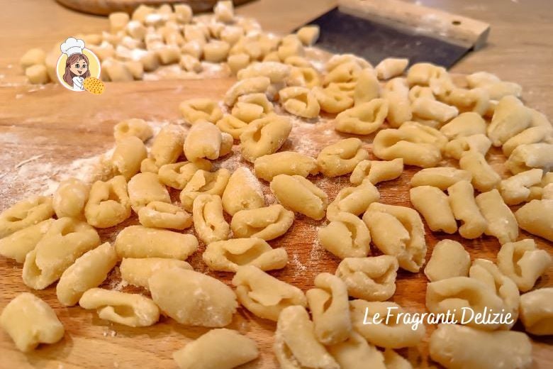 Gnocchi aus Mehl und Wasser