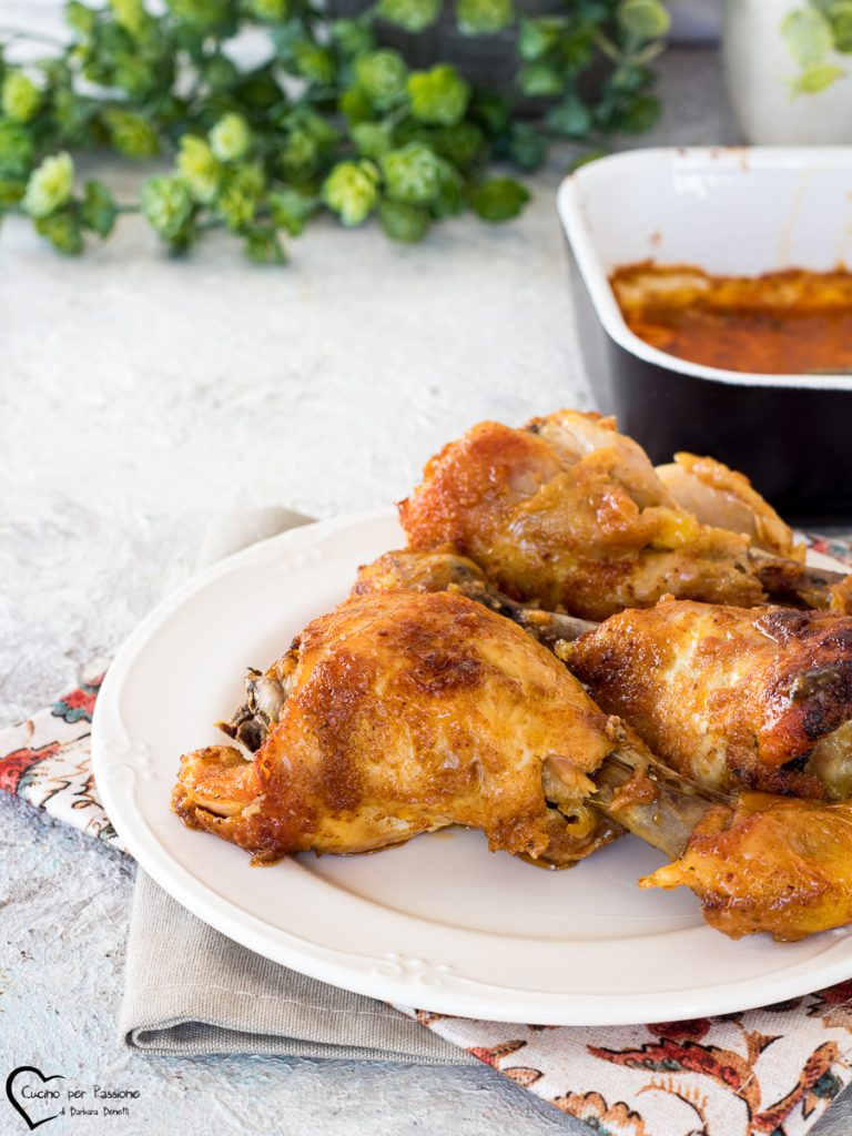 Hähnchenkeulen mit Paprika