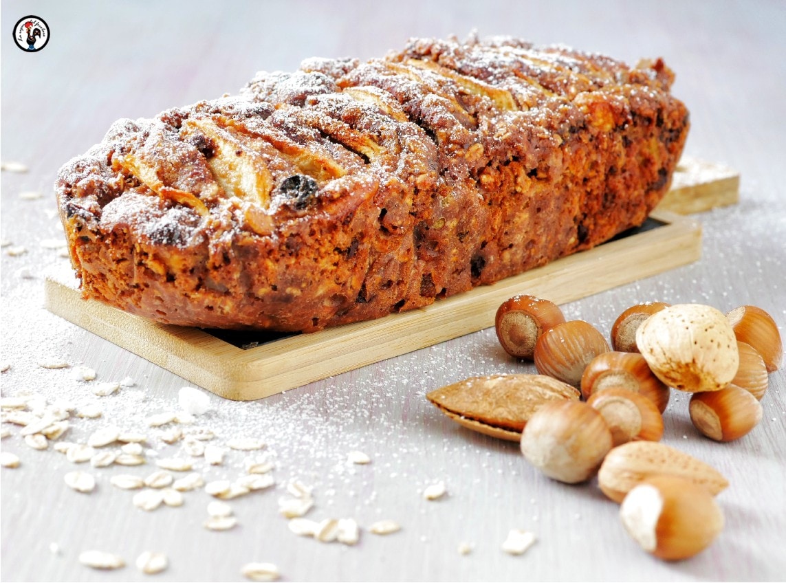 Haferkuchen – Leichter Kuchen mit Schokolade und Haselnüssen