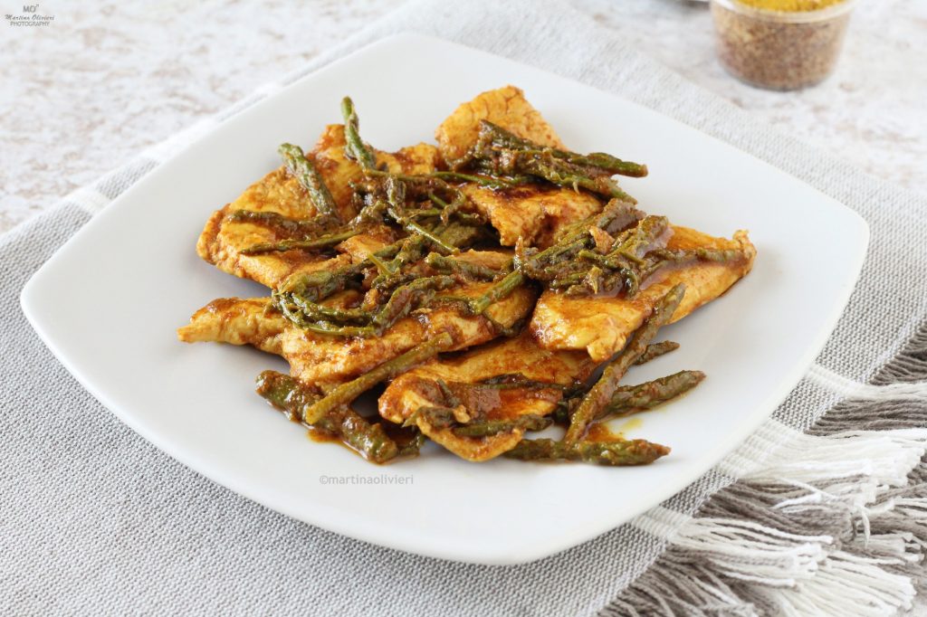 Hühnchen-Curry mit Spargel