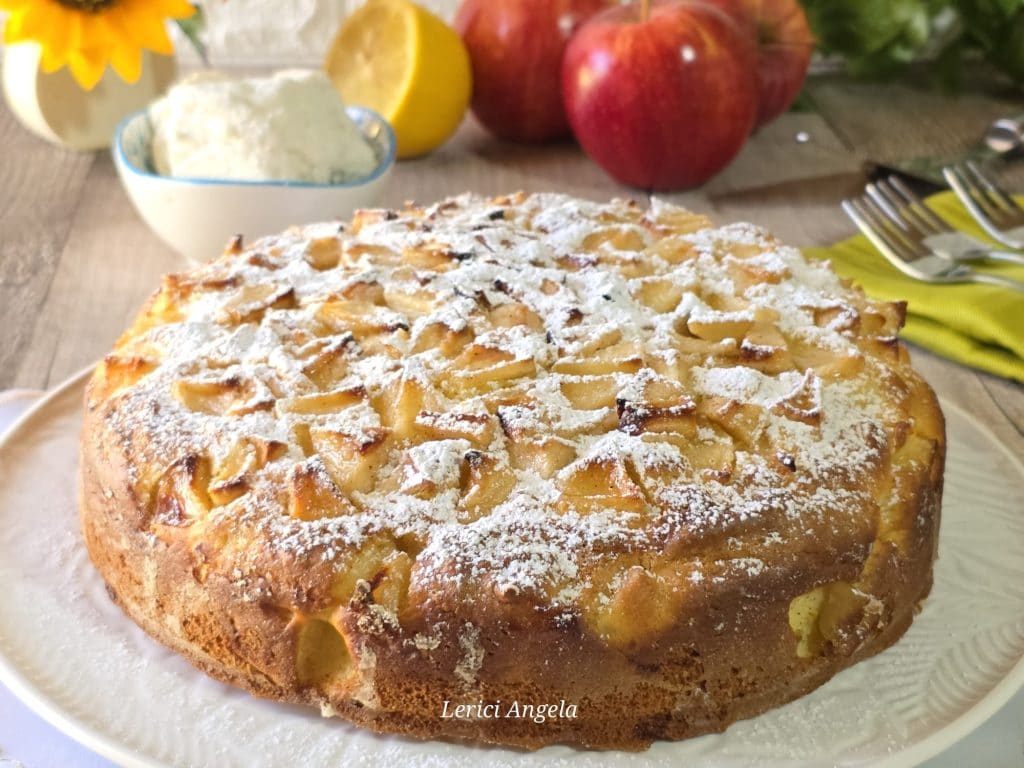 Weicher Apfel-Ricotta-Kuchen