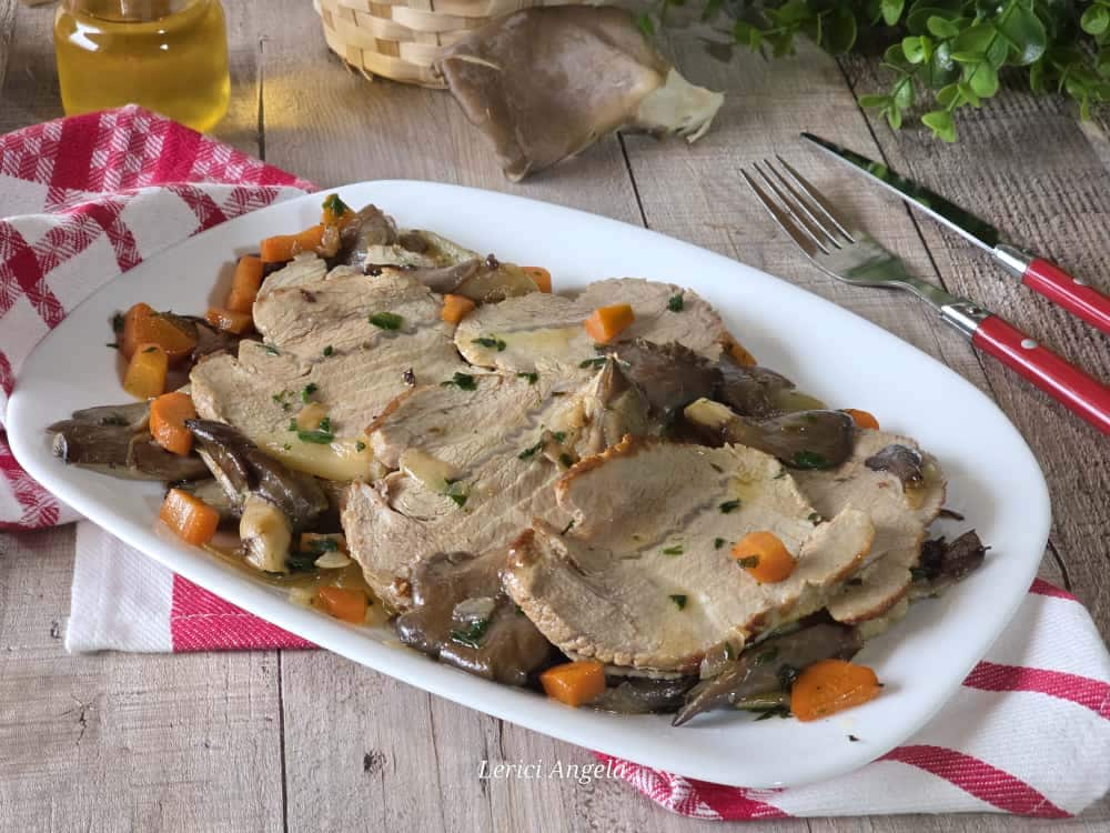 Kalbsbraten mit Pilzen