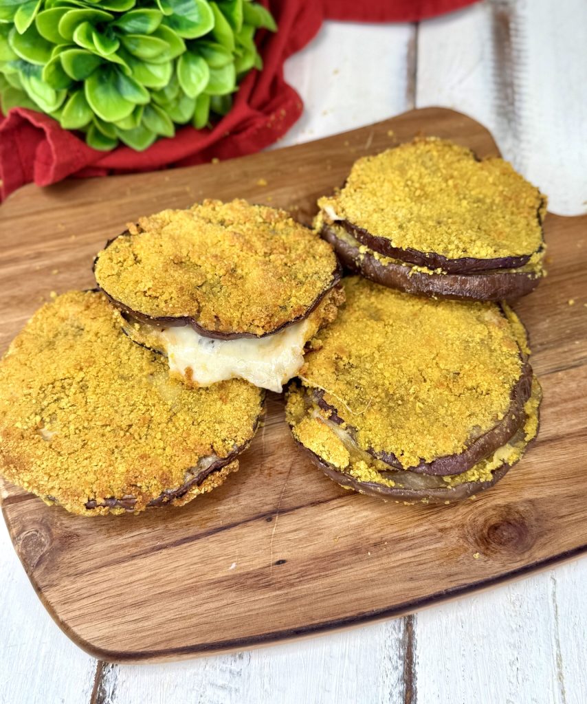 Auberginen-Cordon-Bleu in der Heißluftfritteuse