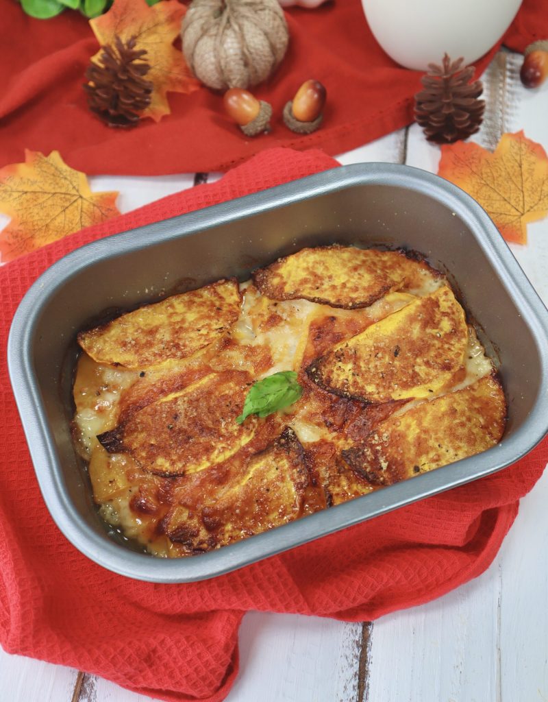 Kürbis-Parmigiana in der Heißluftfritteuse