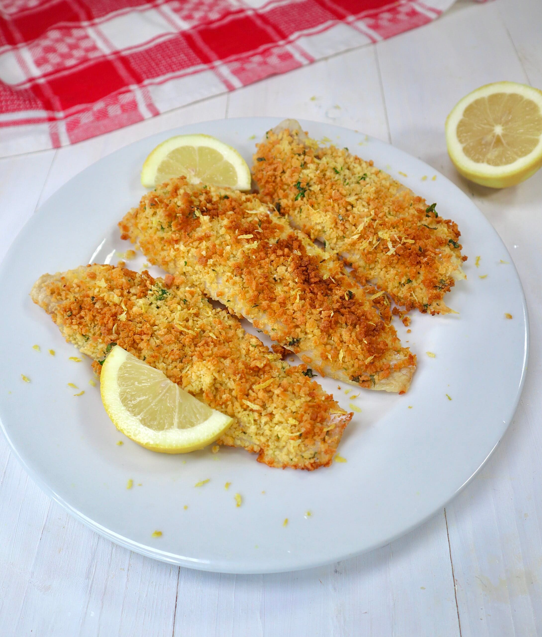 Gratinierte Kabeljaufilets in der Heißluftfritteuse