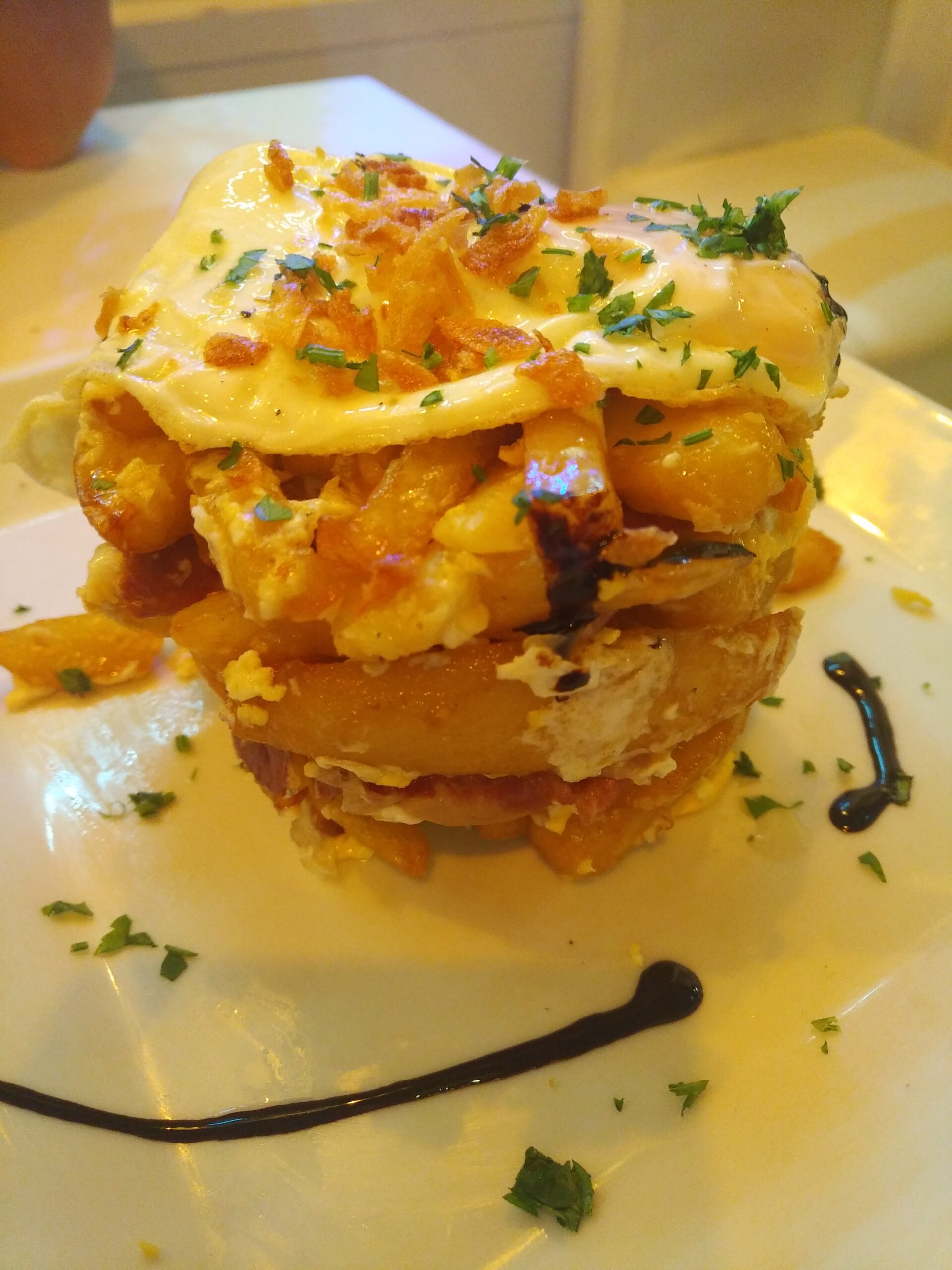 Huevos rotos mit Chistorra