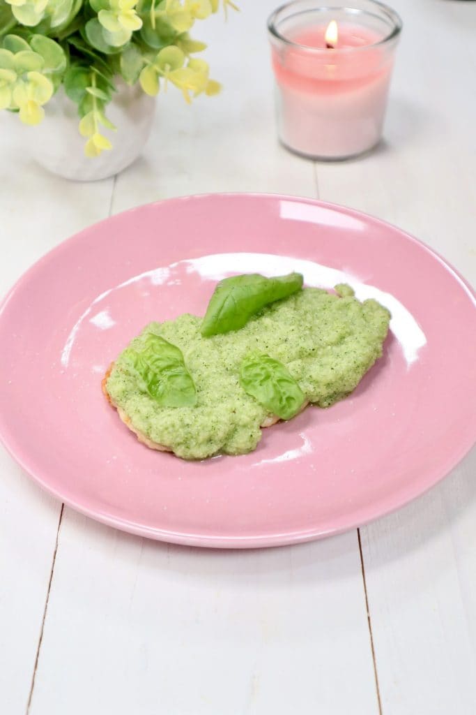 Hähnchenscheiben mit Zucchini-Creme aus der Heißluftfritteuse