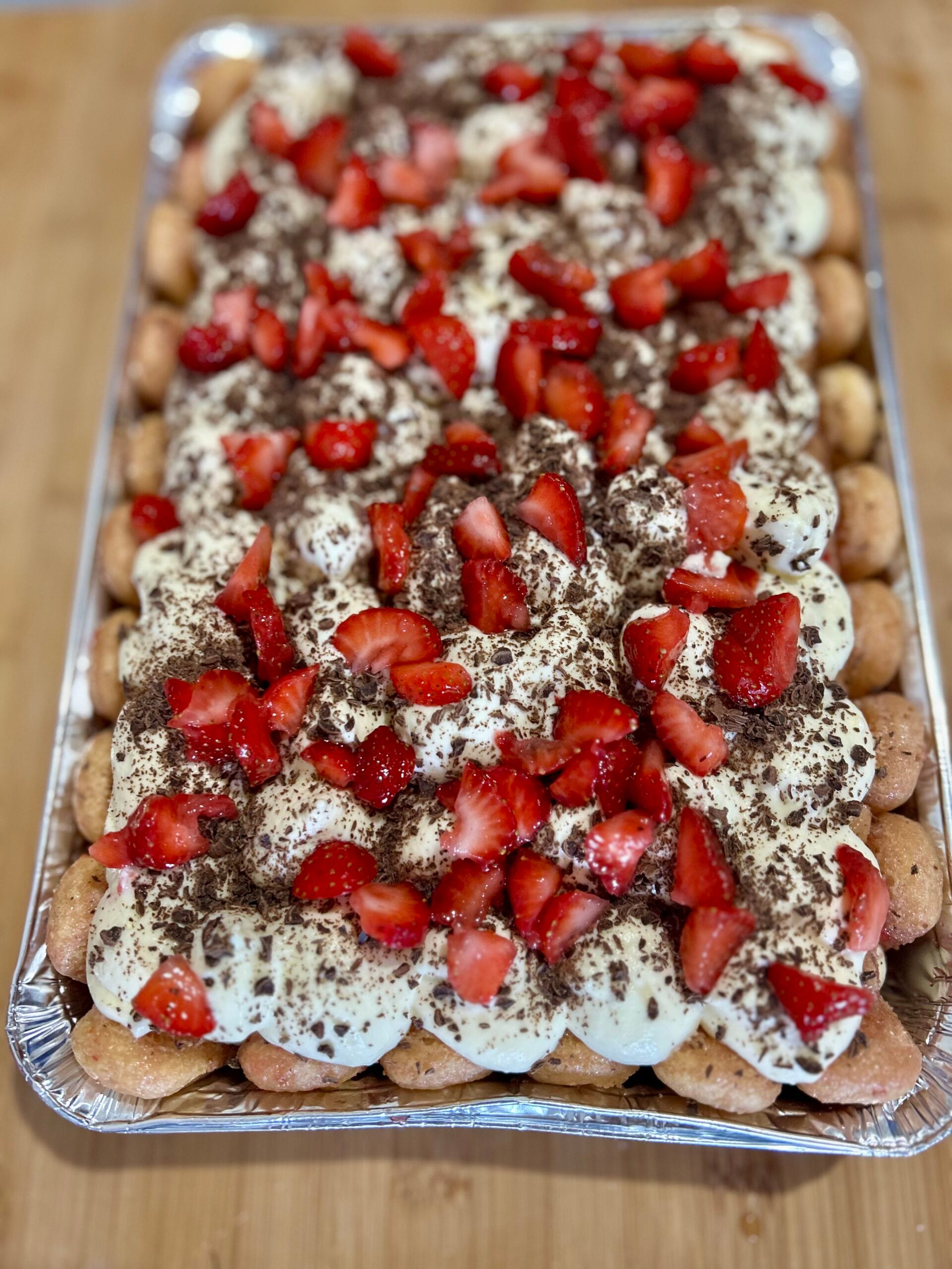 Einfaches und schnelles Erdbeer-Tiramisu