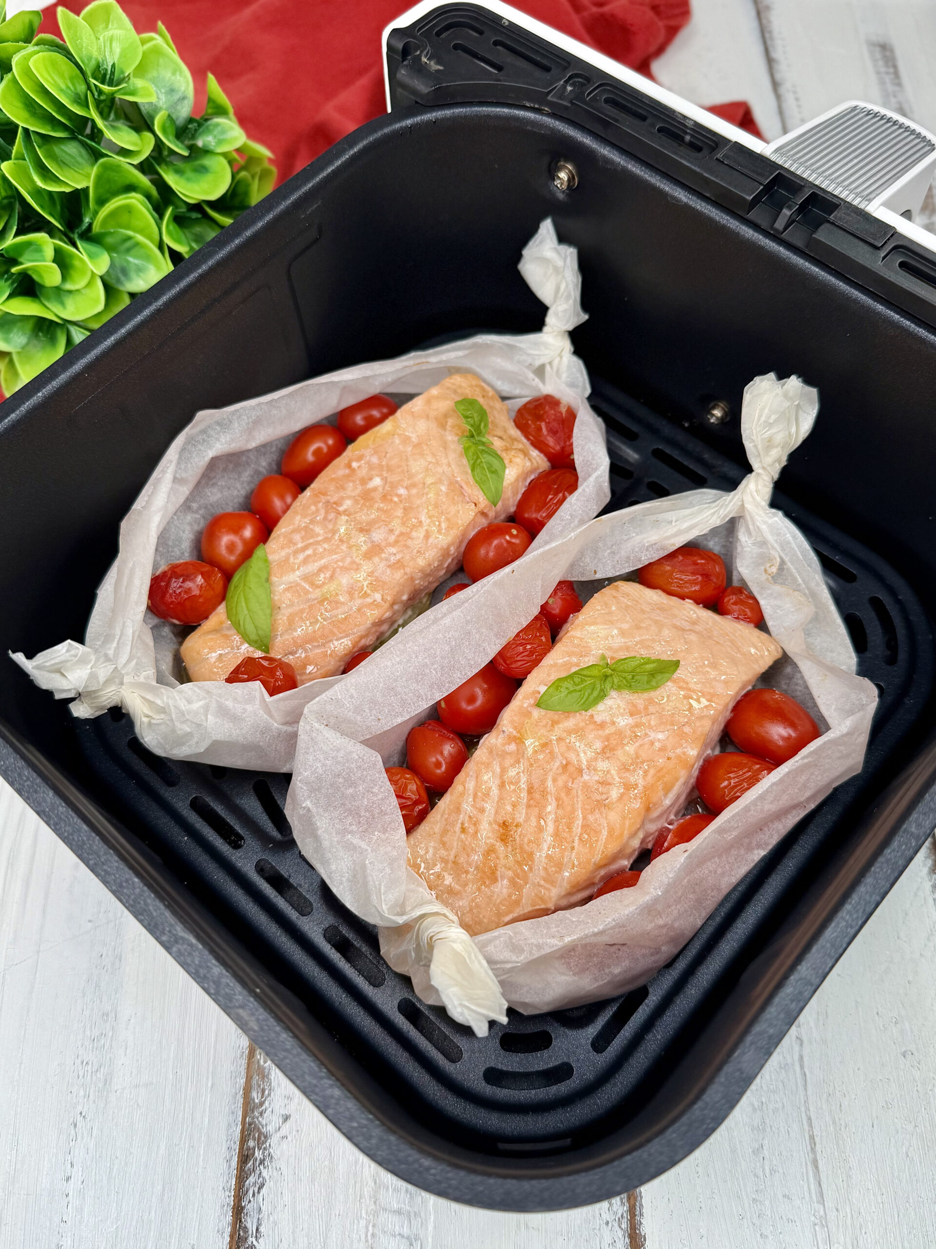 Lachs in Heißluftfritteuse