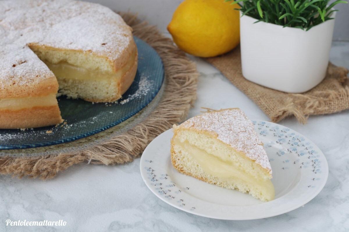 Kuchen mit Zitronencreme
