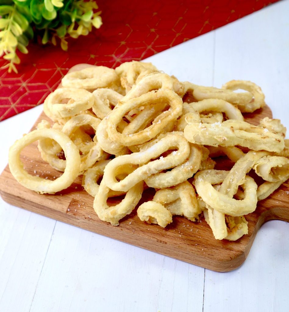 Frittierte Calamari in der Heißluftfritteuse