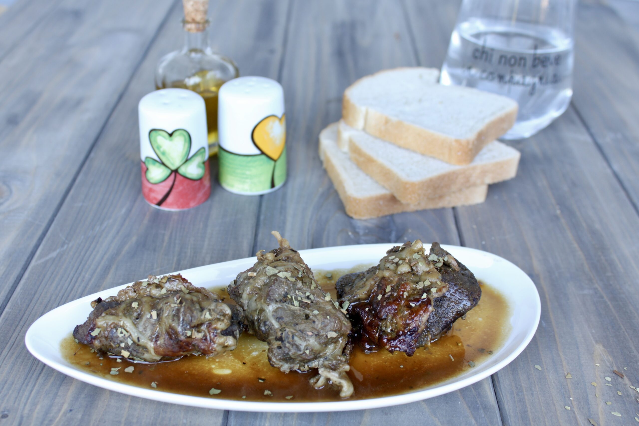 Leberstücke in der Pfanne