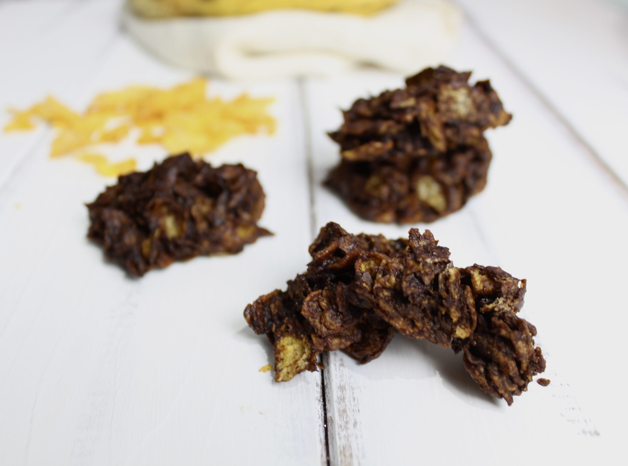 Bananen- und Cornflakes-Snack im Heißluftfritteuse