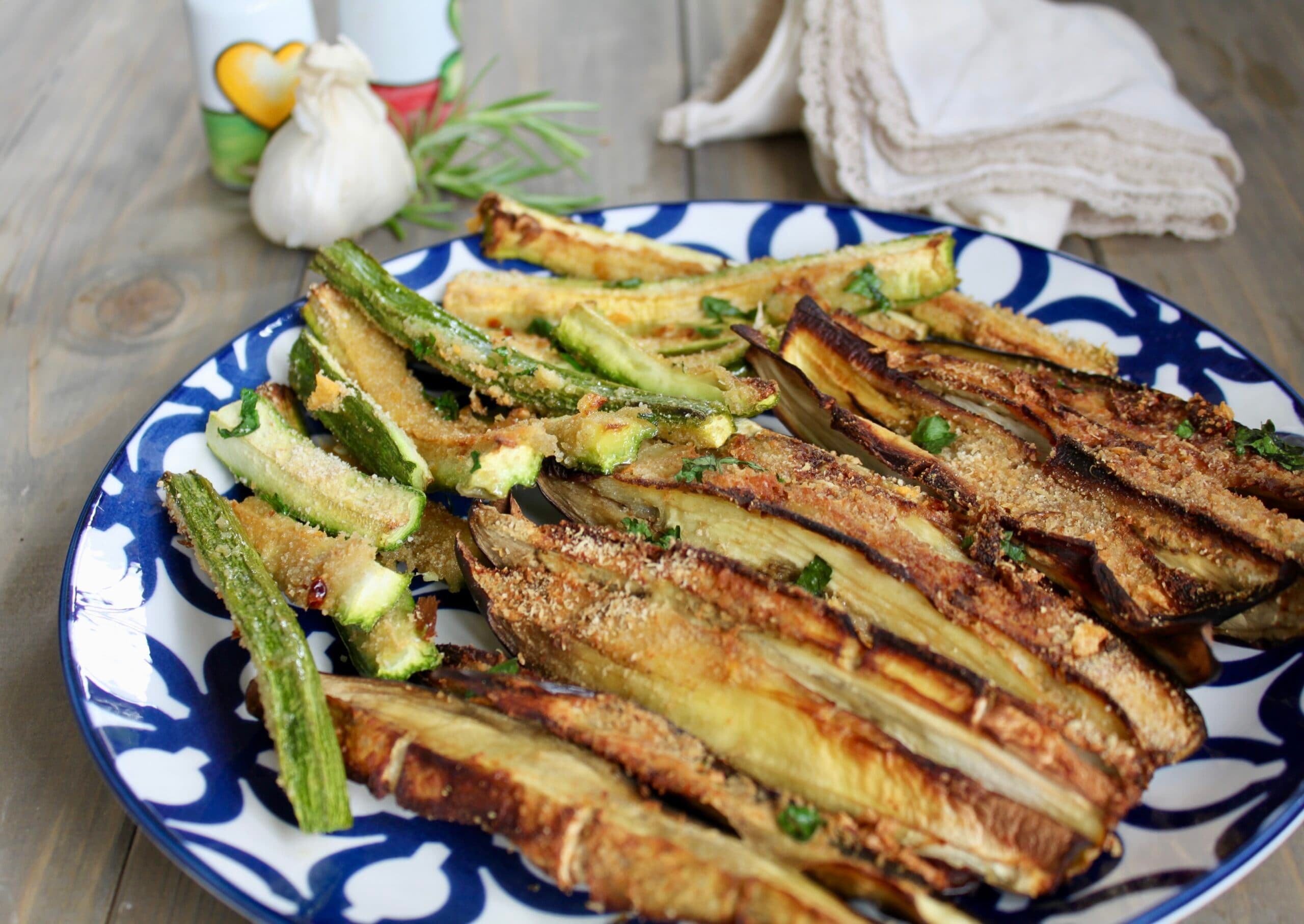 Überbackenes Gemüse in der Heißluftfritteuse: einfach und knusprig