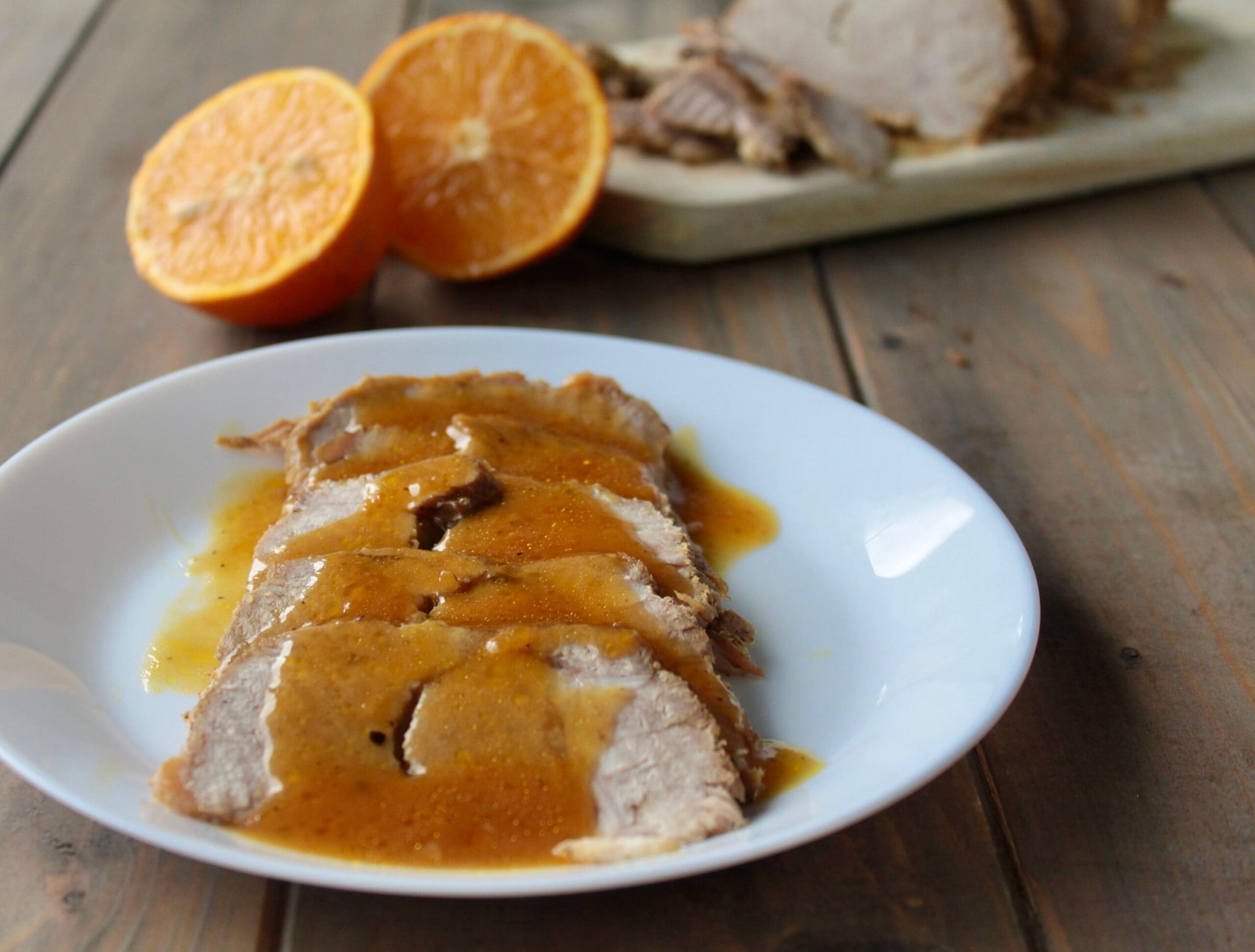 Kalbsbraten mit Orange: zart, duftend und kinderleicht