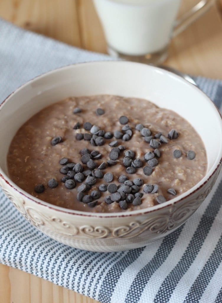 porridge mit banane und kakao