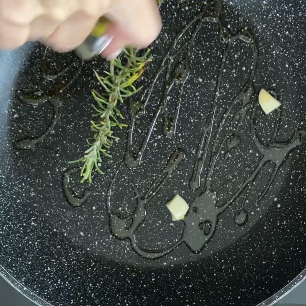 Kalbsstreifen mit Pilzen