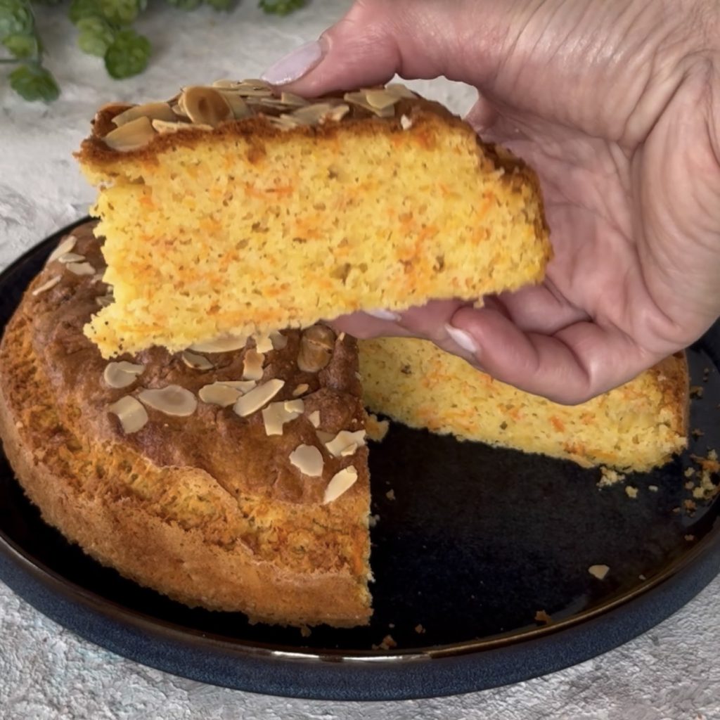 Karottenkuchen in der Luftfritteuse