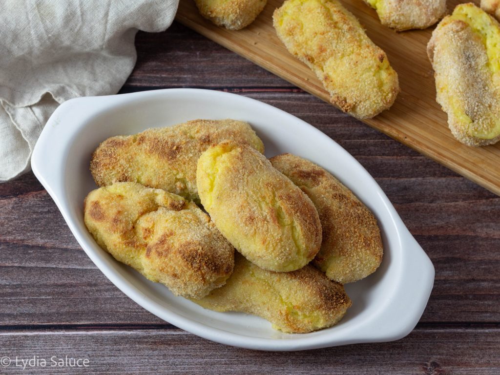 Kartoffelkroketten mit Pecorino in der Heißluftfritteuse
