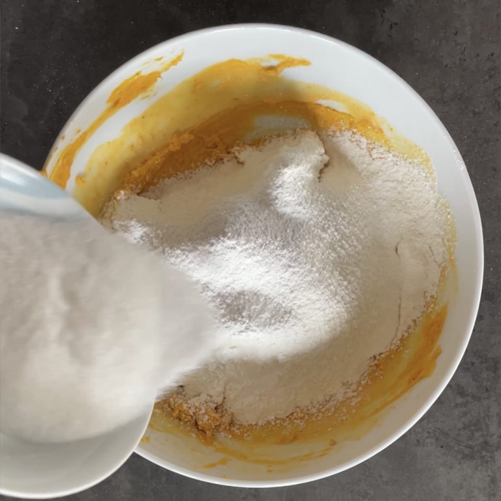 Kürbis- und Schokoladenkuchen