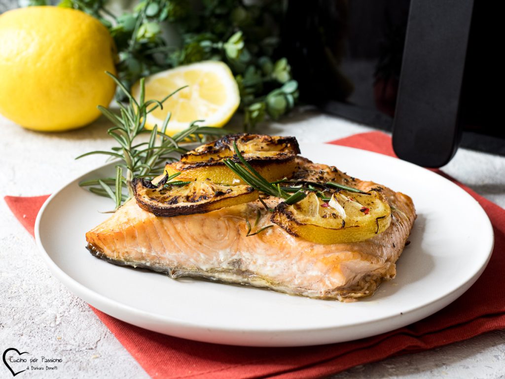 Lachsfilet in der Heißluftfritteuse