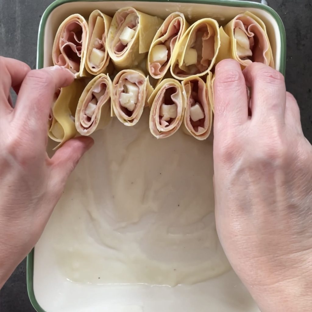 Lasagne mit Mortadella und Pistazien