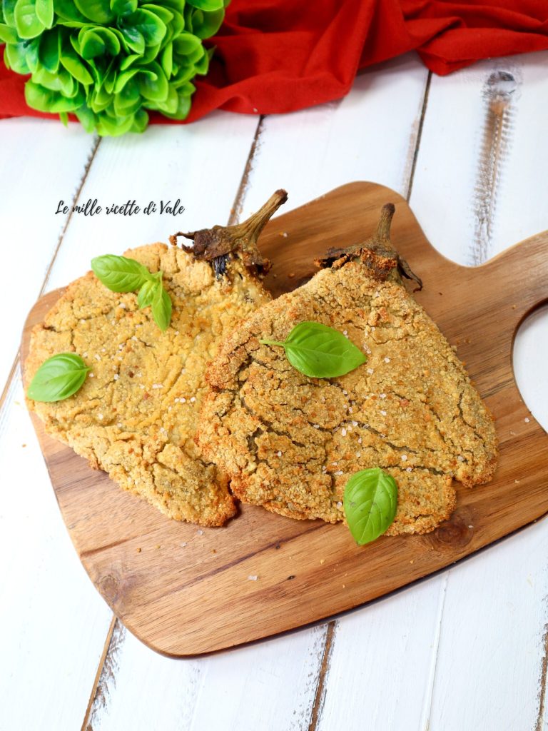 Auberginenschnitzel in der Heißluftfritteuse