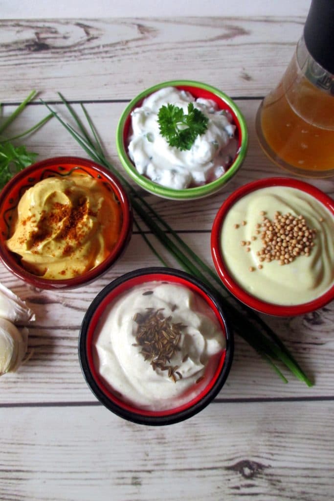 Joghurtsauce in 4 Geschmacksrichtungen, Iss ohne Bauchweh