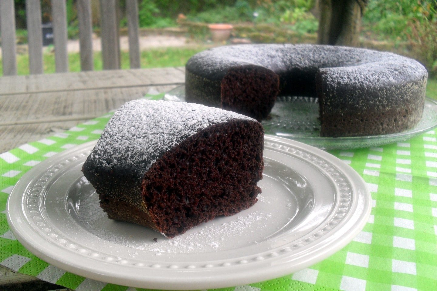 Vegane Schokoladenkranzkuchen