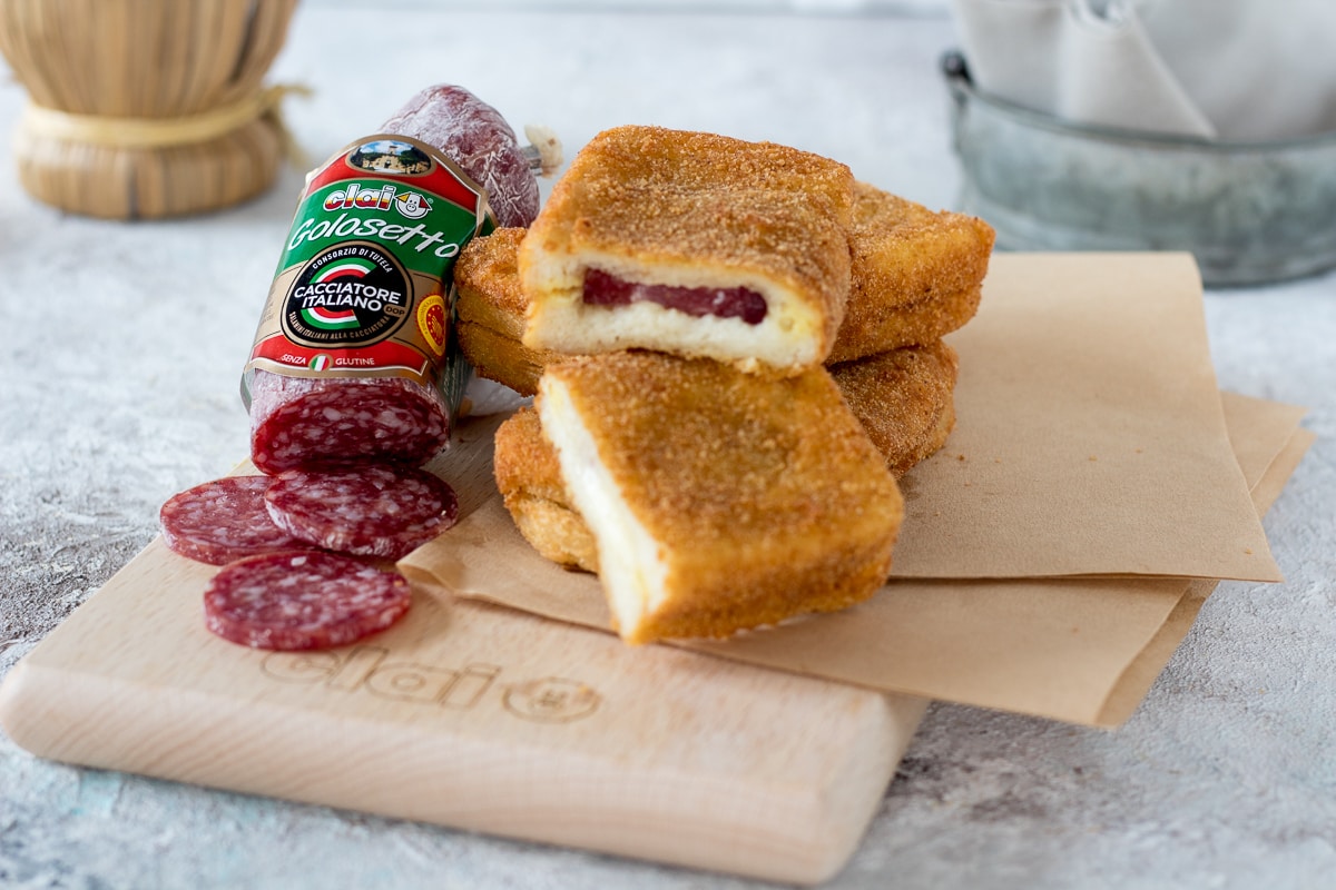 Mozzarella in Carrozza mit Golosetto-Salami von Clai