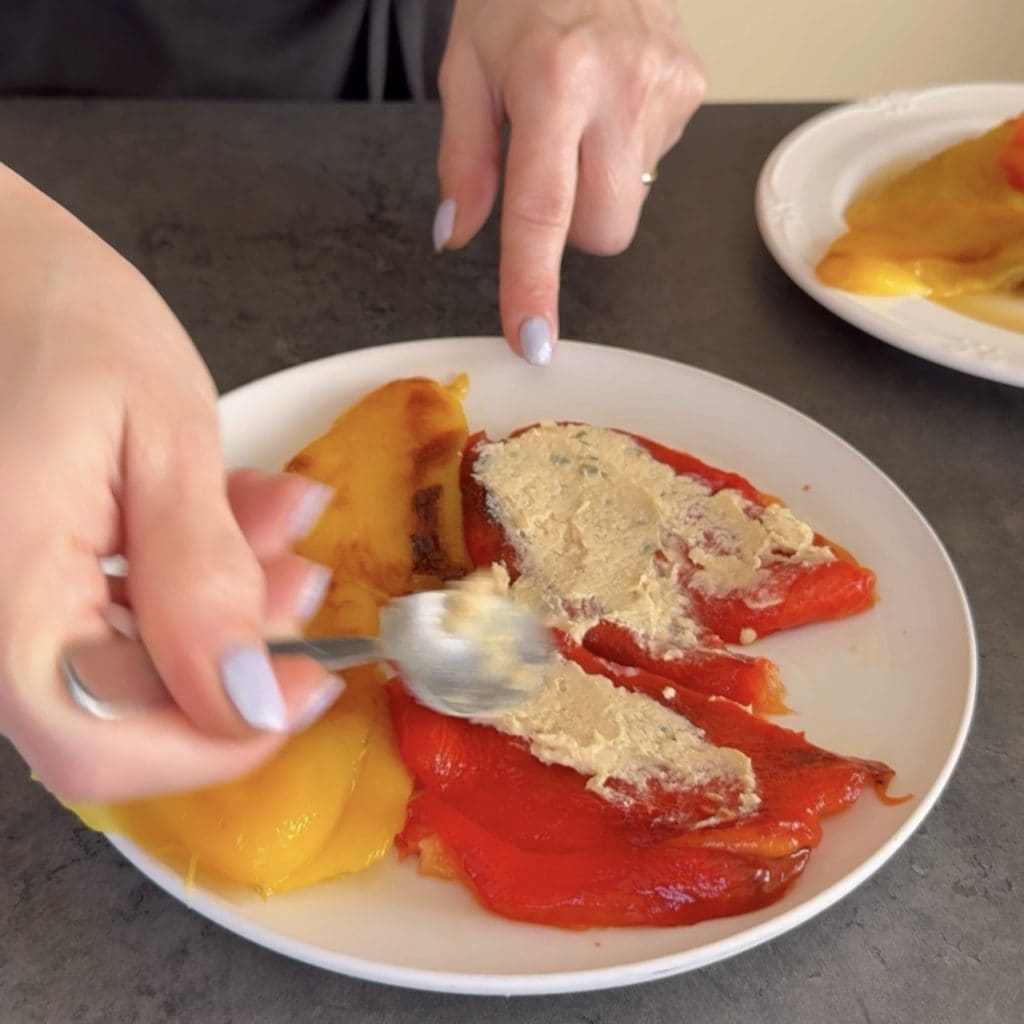 Paprika mit Thunfischsauce