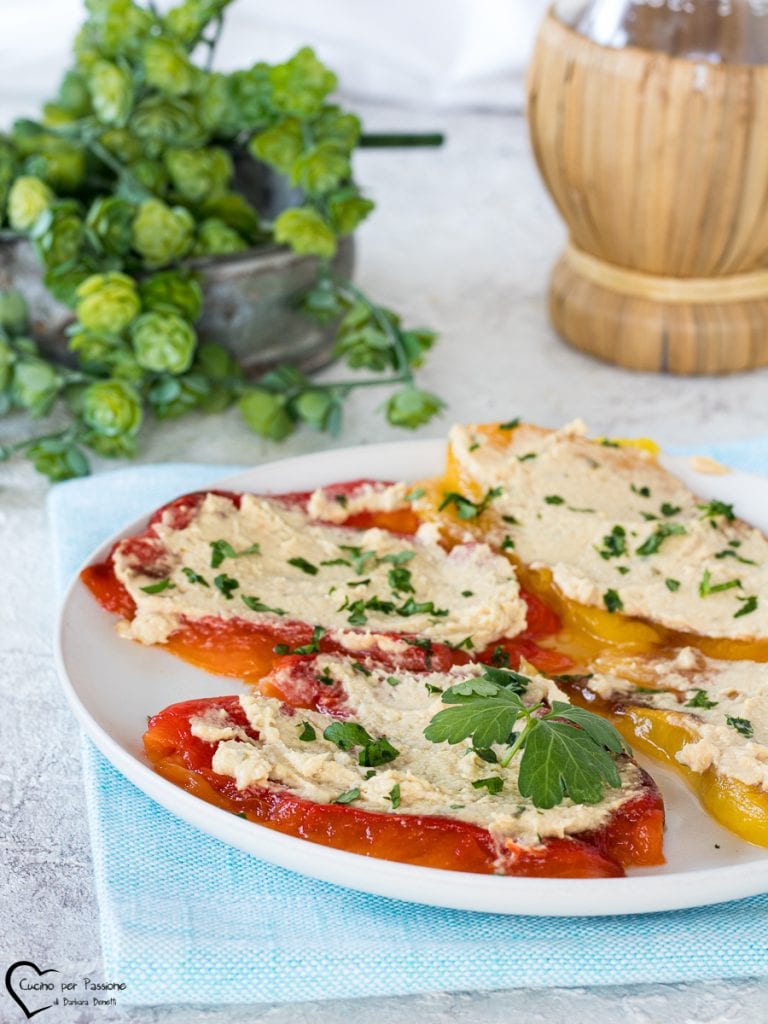 Paprika mit Thunfischsauce