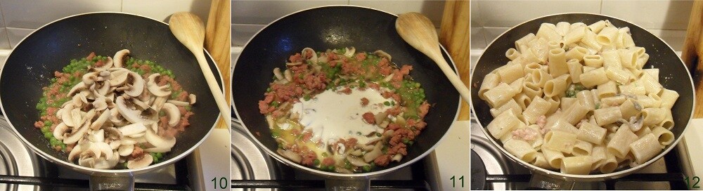 Pasta alla boscaiola rezept pasta mit wurst und pilzen il chicco di mais 4