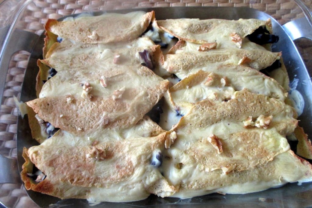 Pfannkuchen mit Rotkohl und Walnüssen, Mangia senza Pancia