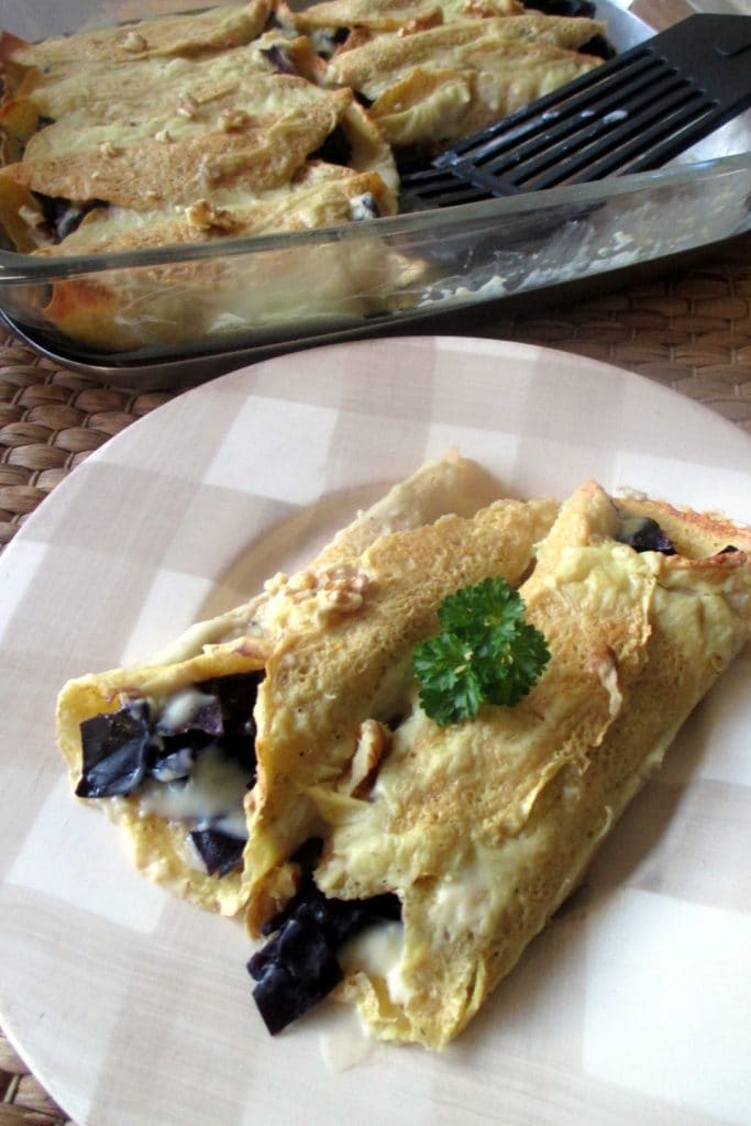 Pfannkuchen mit Rotkohl und Walnüssen, Mangia senza Pancia