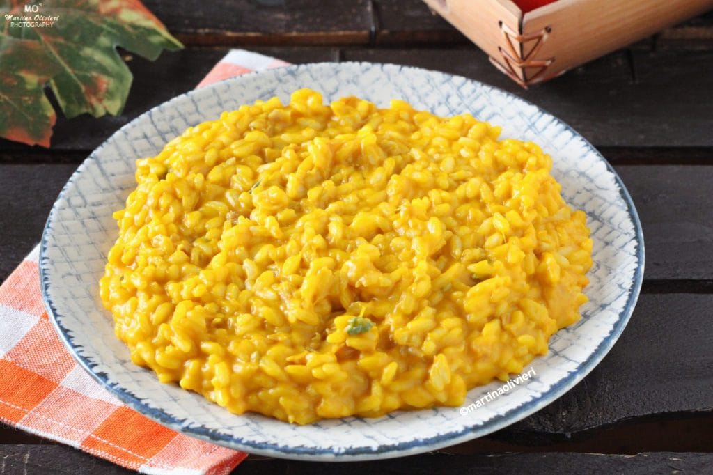 Risotto mit Kürbis und Gorgonzola