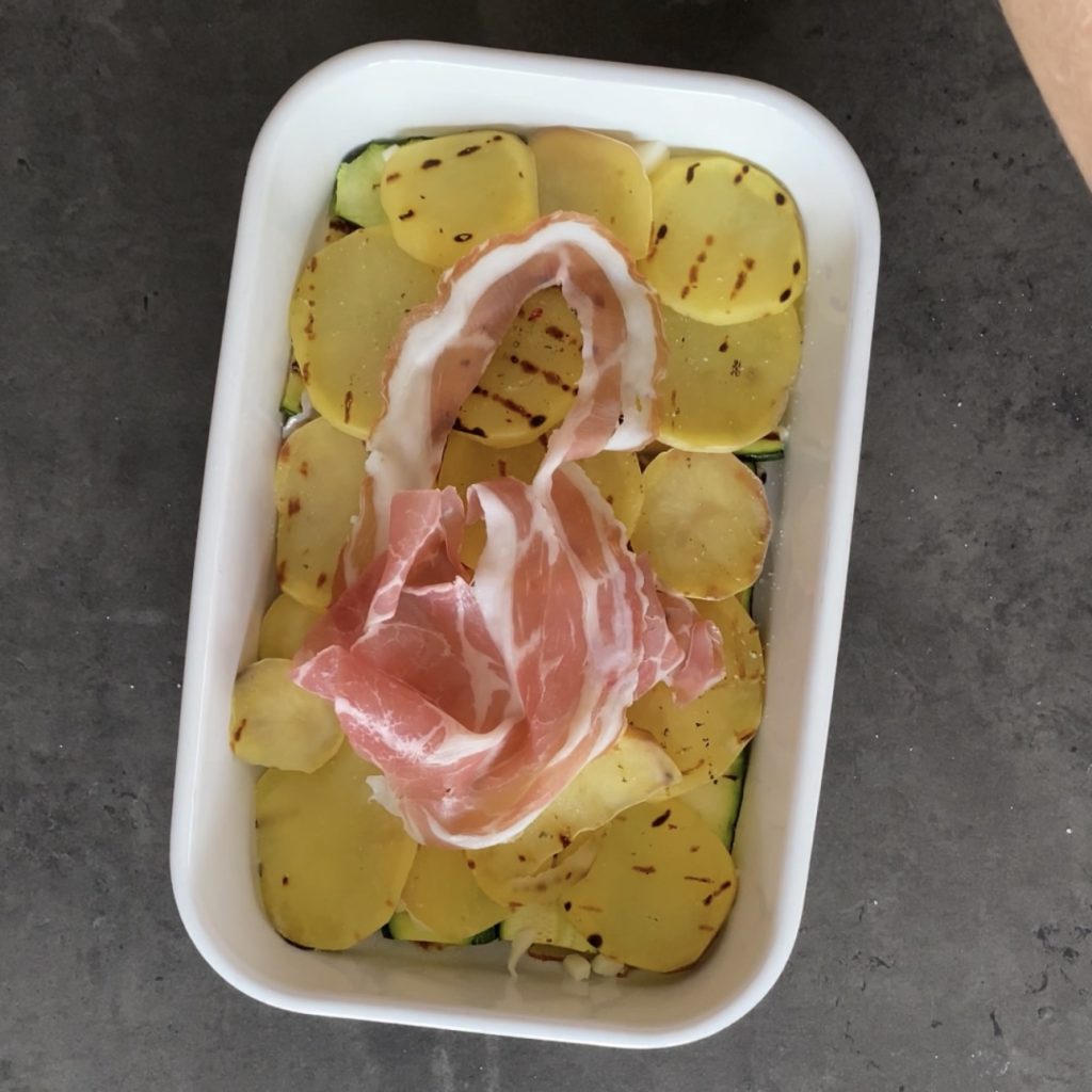 Schichtige Zucchini-Kartoffel-Torte